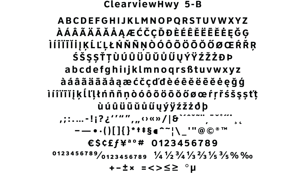 clearview font
